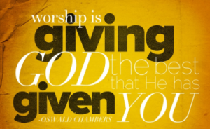 worship is giving